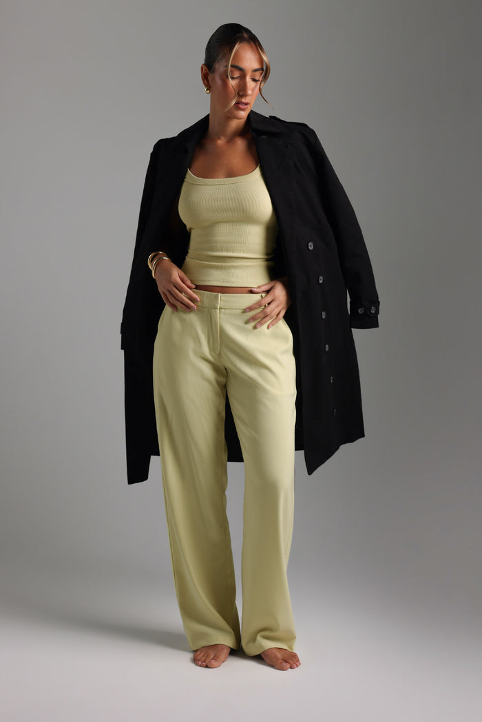 The Modern Straight Leg Trousers - Peppermint Tea