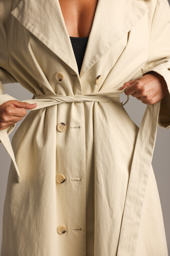 The Origin Longline Trench Coat - Khaki