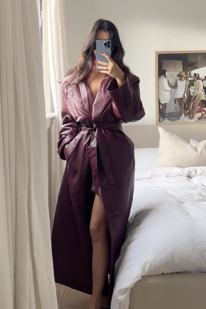 The Paragon Coat - Black Cherry