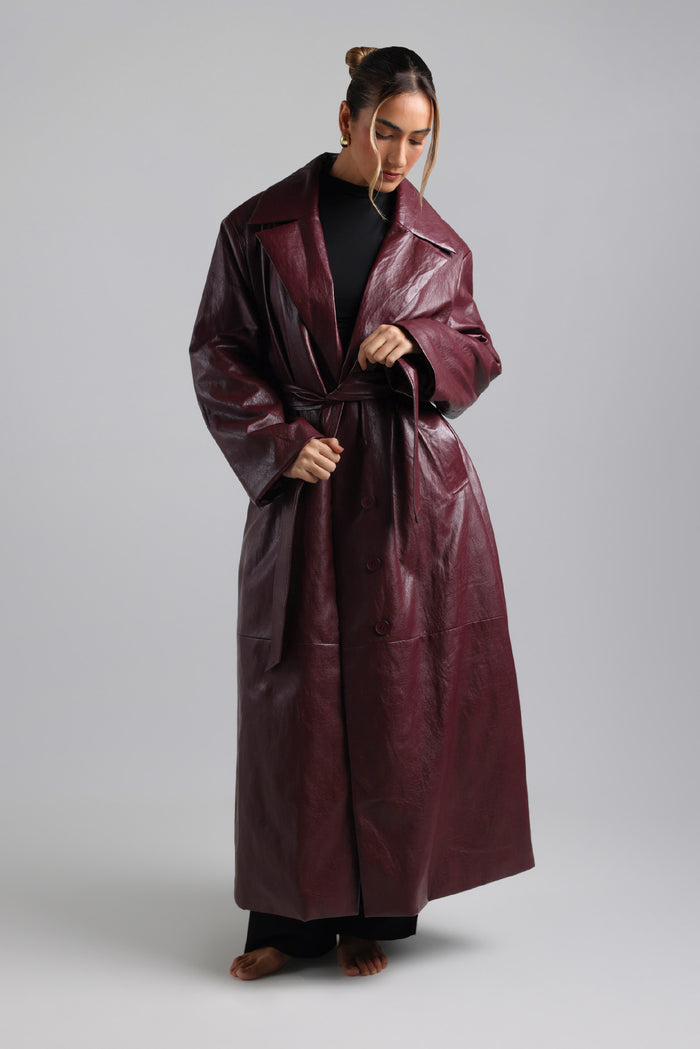 The Paragon Coat - Black Cherry