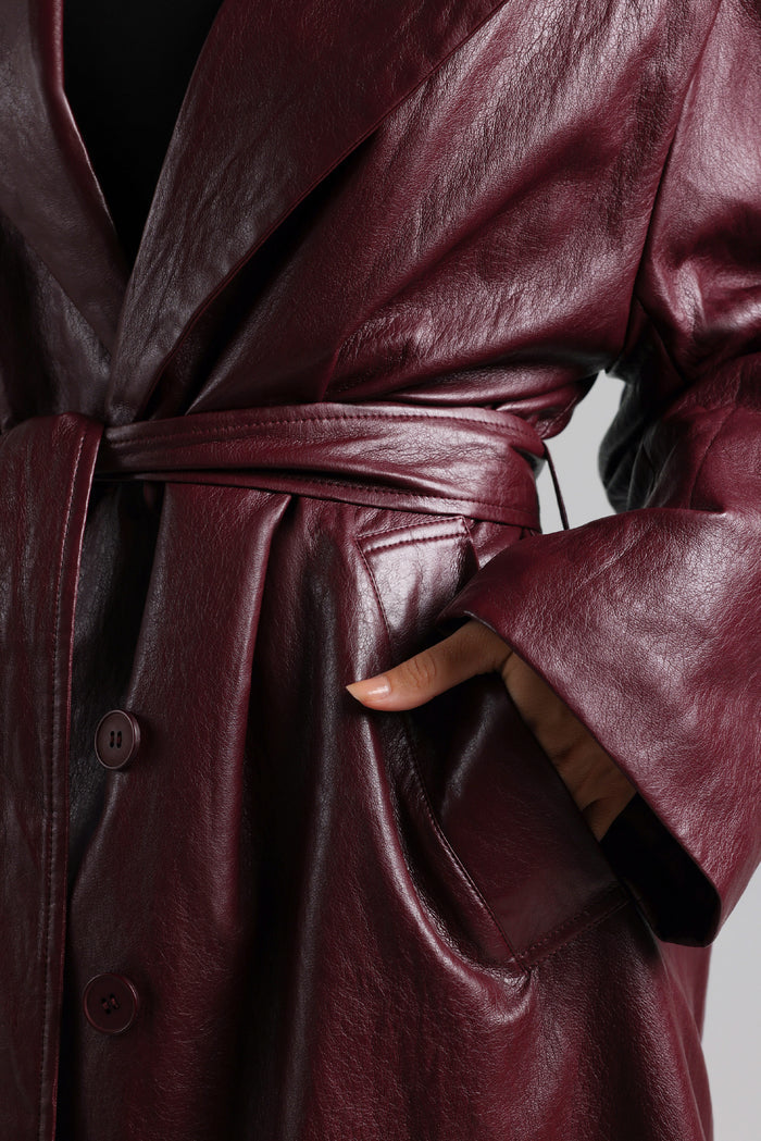 The Paragon Coat - Black Cherry