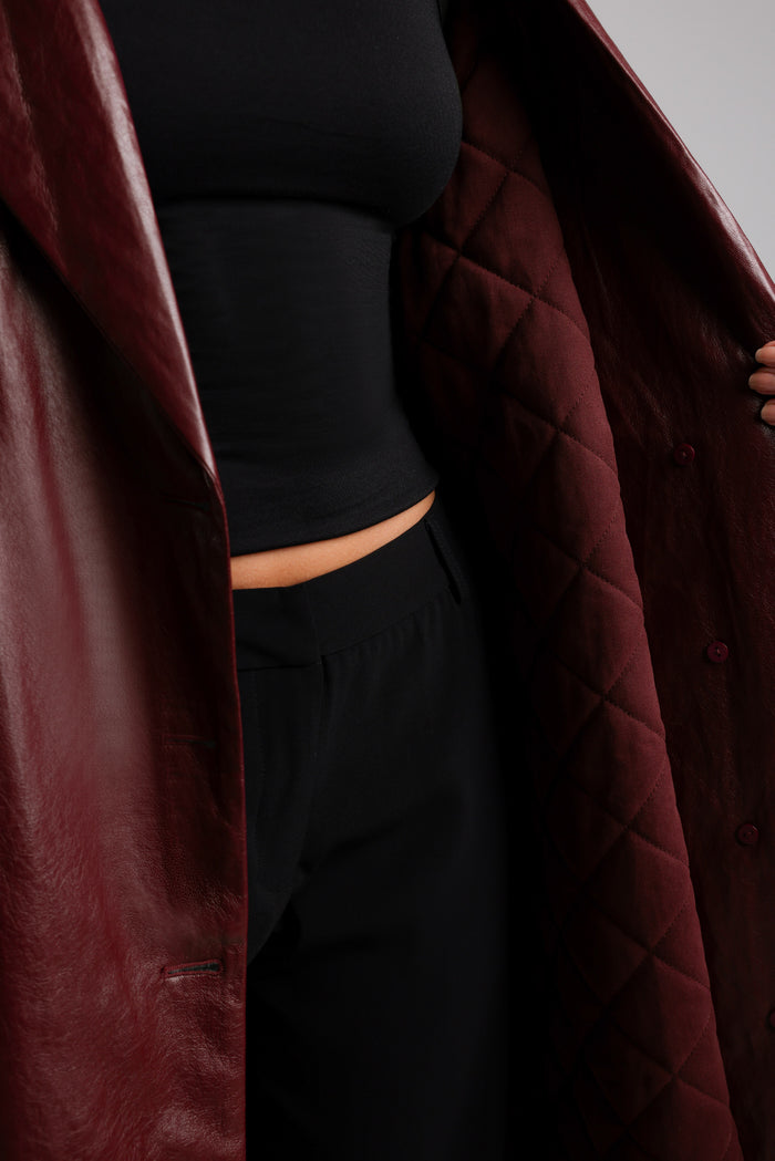 The Paragon Coat - Black Cherry