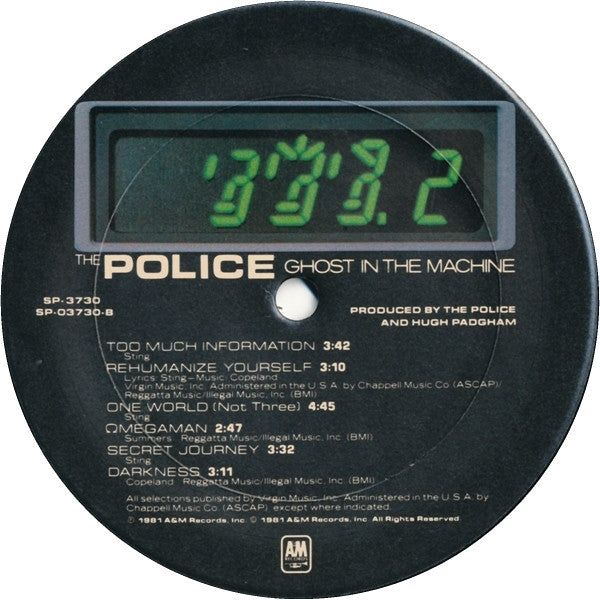 The Police - Ghost In The Machine (LP) [US] 1st (Very Good Plus (VG+))