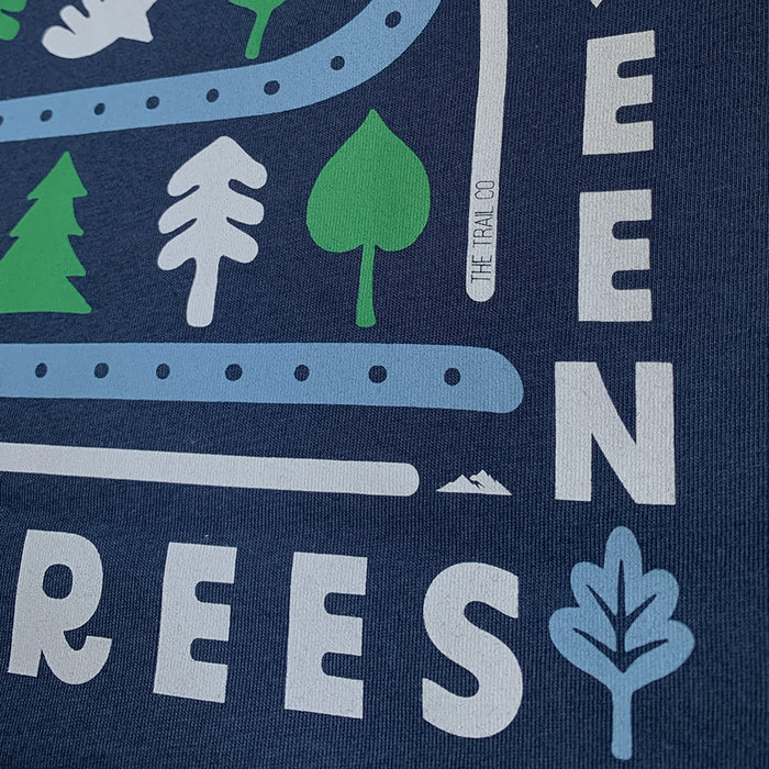 The Trail Co. Casual Tee | Navy Running Free | Womens