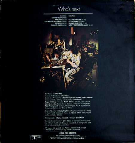 The Who - Who's Next (LP) [UK] 1974 RP (Very Good Plus (VG+))