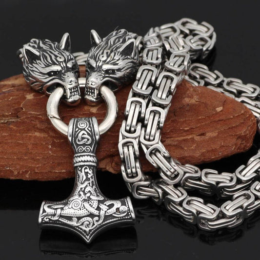 Thor Hammer Pendant Necklace