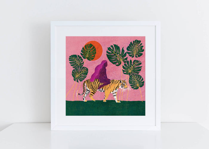 Tiger Goddess Art Print