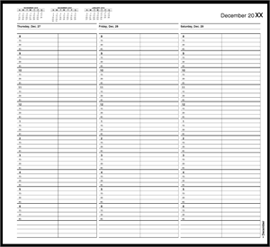 TIME35 TimeScan 2 Column Wirebound Book 15 Minute Interval 8am-7pm