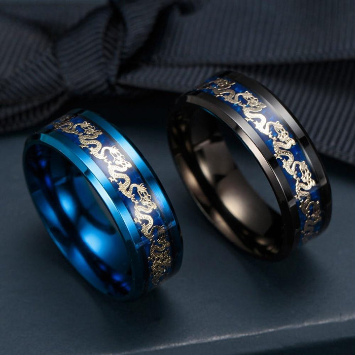 Titanium Steel Dragon Rings