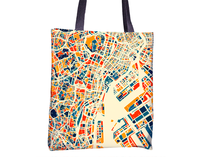 Tokyo Map Tote Bag - Japan Map Tote Bag 15x15
