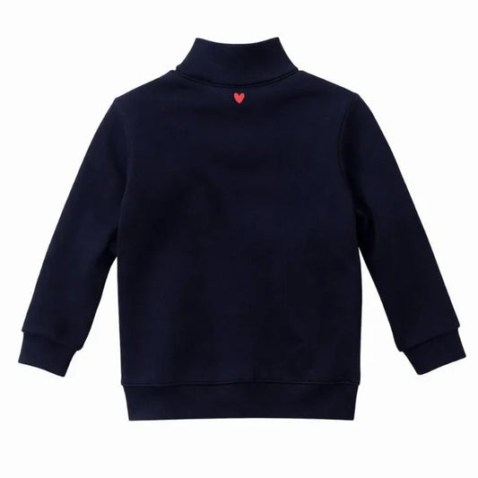 top l/s embroidered turtleneck - red heart