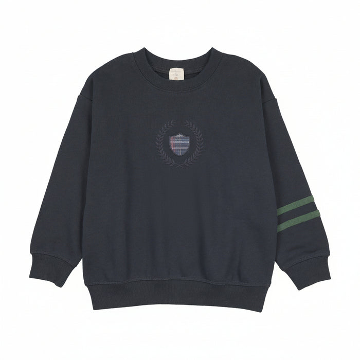 top l/s fan club big logo sweatshirt - navy