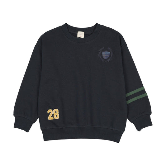 top l/s fan club little logo sweatshirt - navy