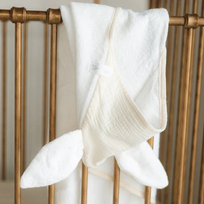 towel hooded 1st spa set - sunlit cream
