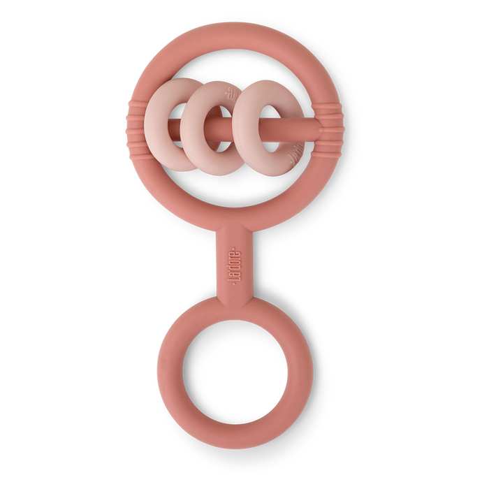 toy baby rattle teether - rosewood