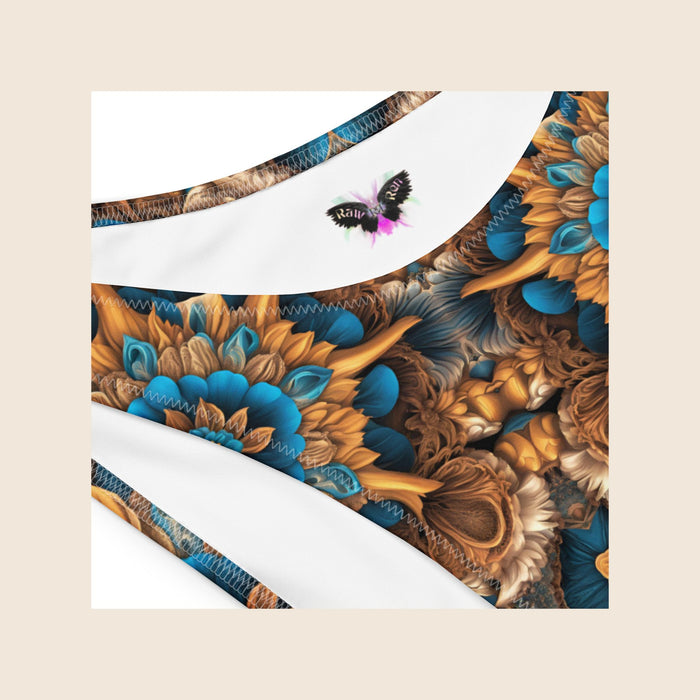 Trippy Pattern Recycled Bandeau Bikini