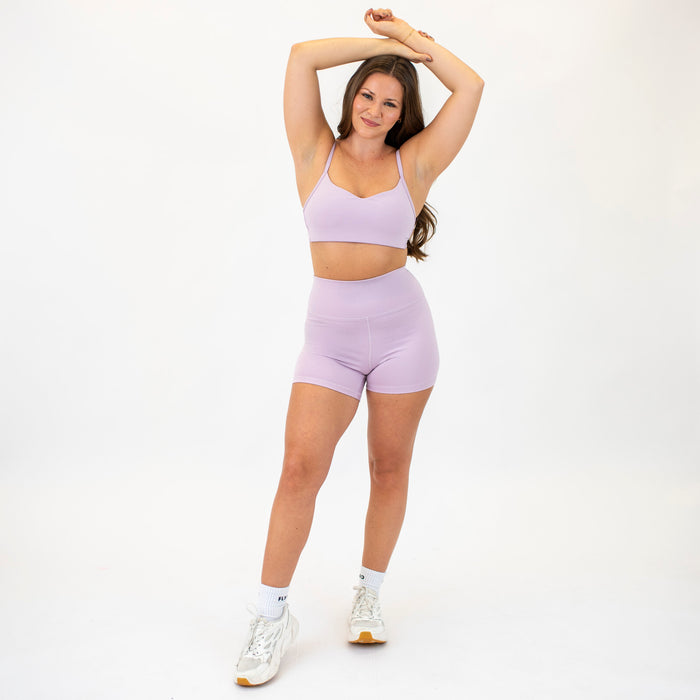 Lavender Lily True High Rise Spandex Shorts