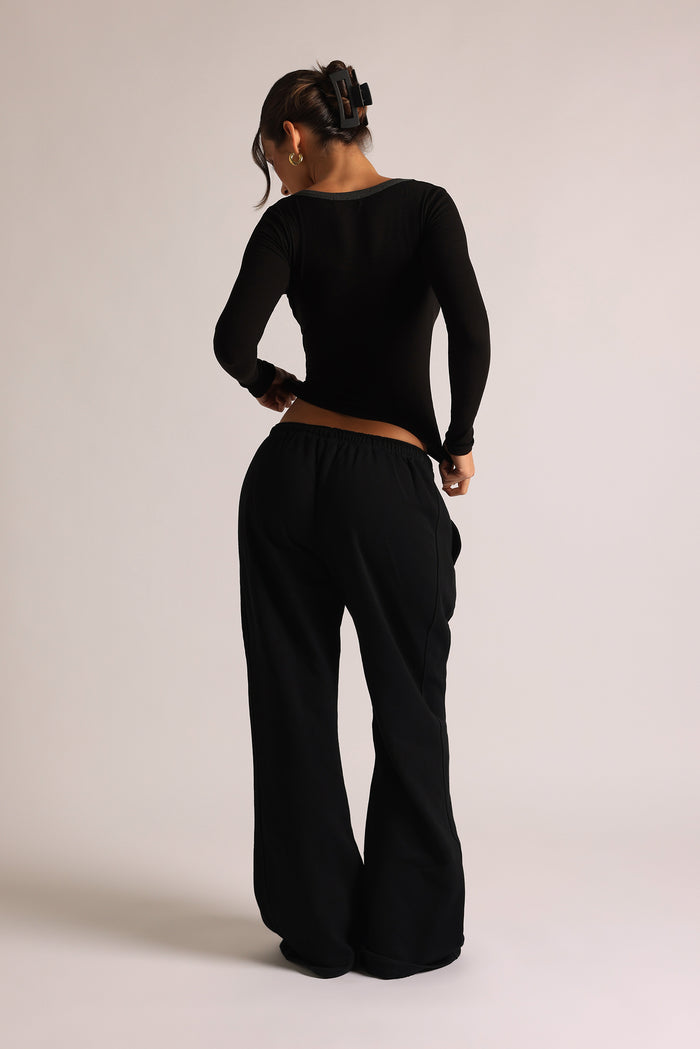 TwoTone Reframe Long Sleeve Top - Black