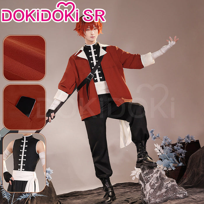 【US/EU LOCAL SHIPPING】DokiDoki-SR Anime Cosplay Red Costume / Wig