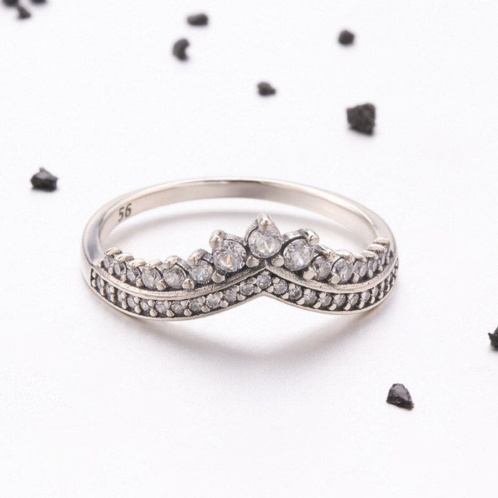 V Shape Sterling Silver Ring