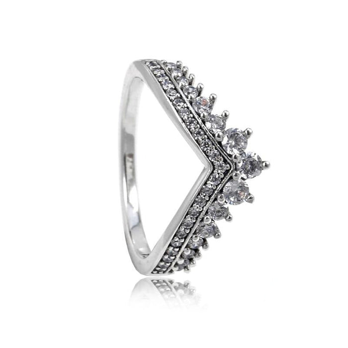 V Shape Sterling Silver Ring
