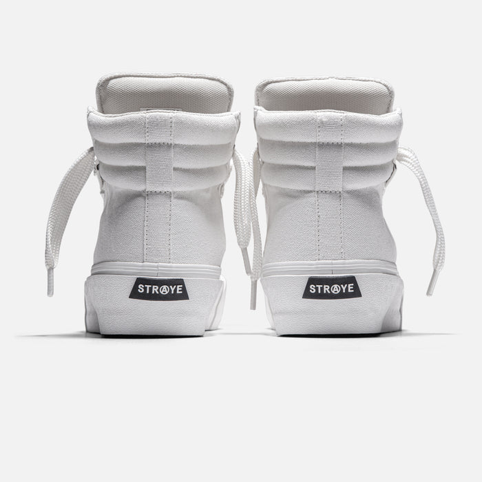 STRAYE Venice Stomper Cream – back heel view platform sneaker