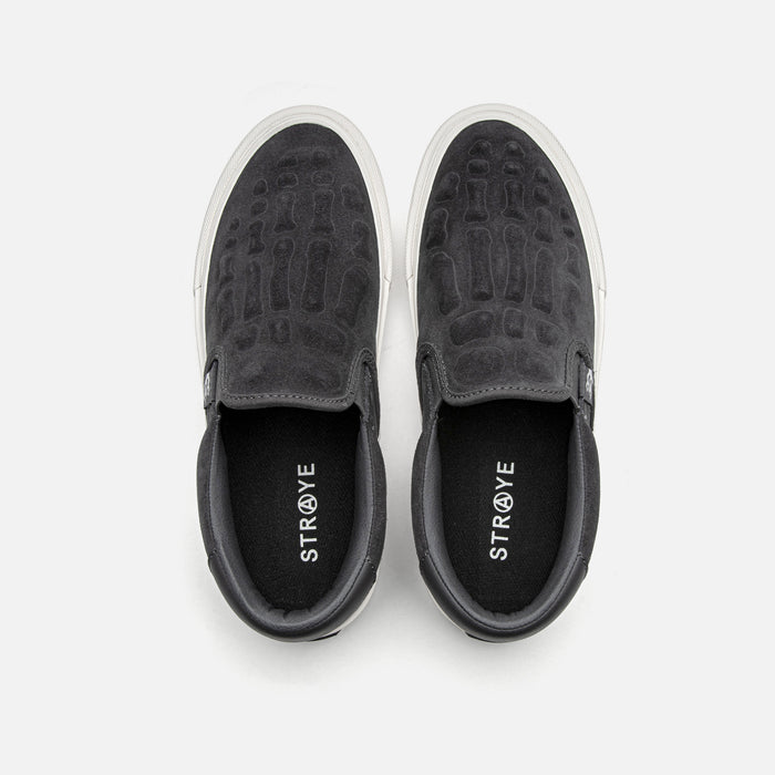 STRAYE Ventura Carbon Bones – back heel view high foxing for skate wear