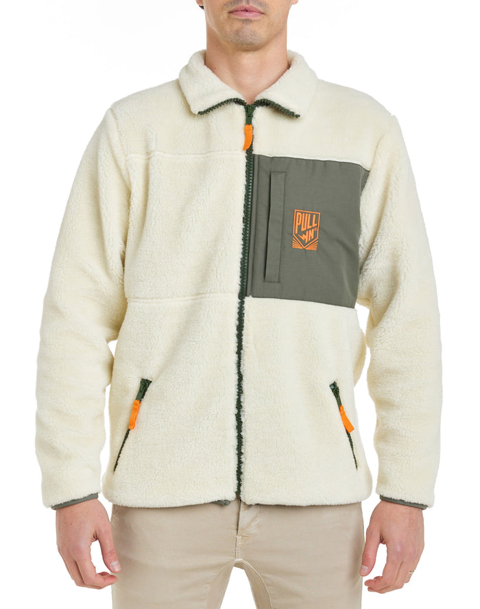 veste sherpa corecream PULLIN en polyester