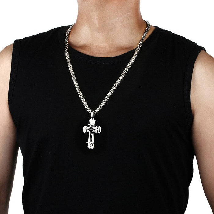 Vnox | Cross Pendant Necklace