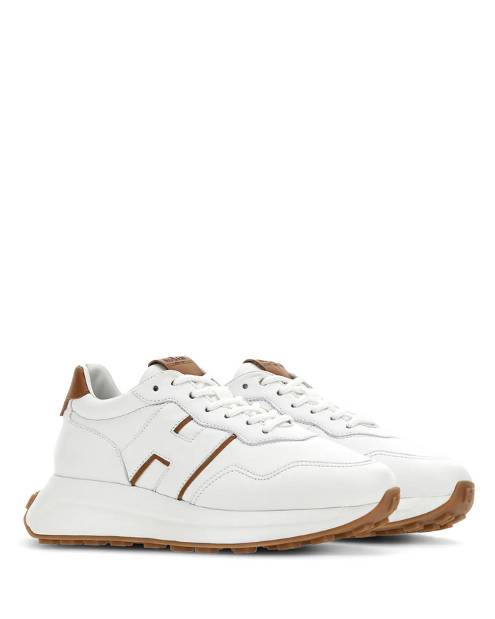 W H Patch Sneaker White Leather
