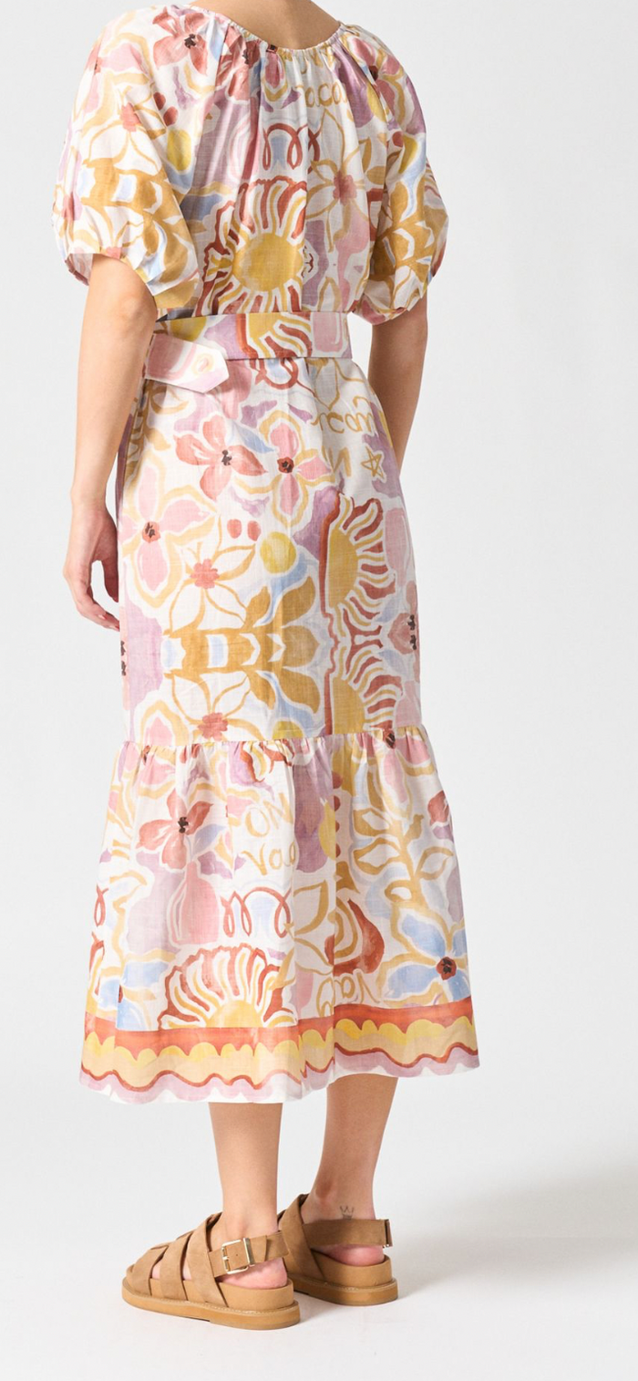 Walnut Hawaii Dress “On Vacay” Print