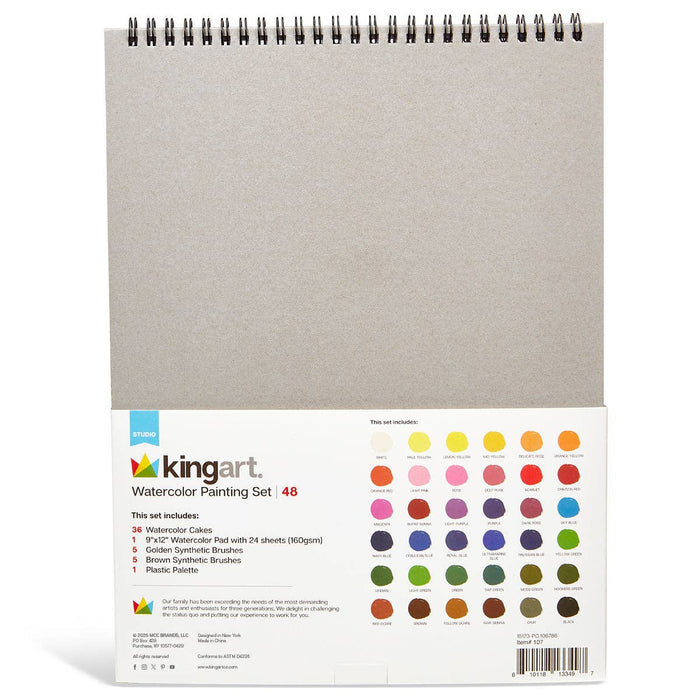Watercolor Paint Set 48 pc