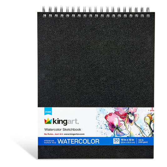 Watercolor Sketchbook - Top Spiral - 10" x 12" - 30 Sheets