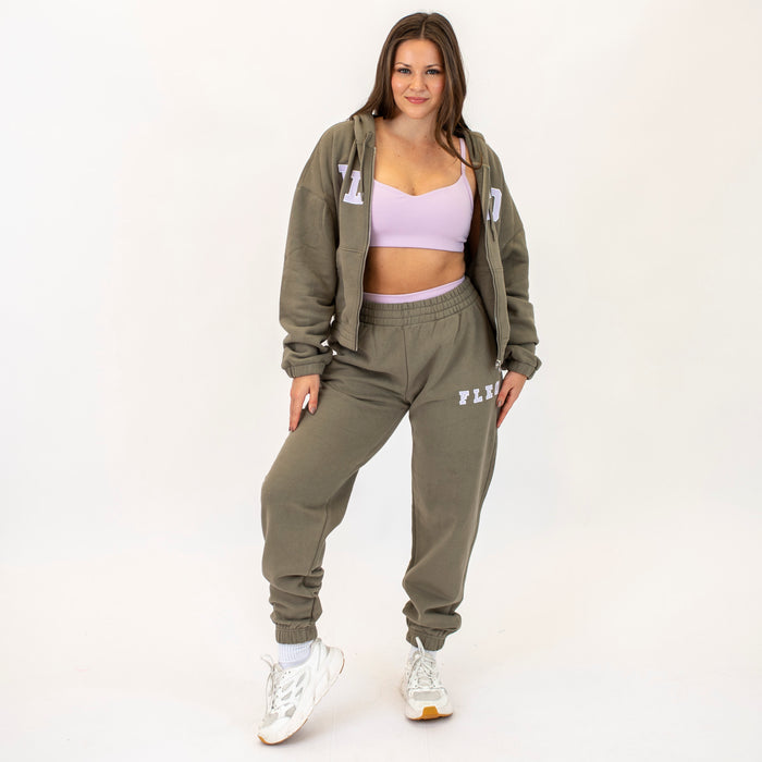 Neutral Olive Weekender Jogger | FLEO