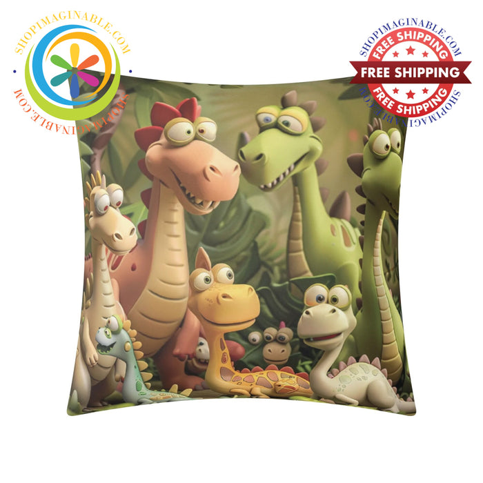 Whimsical Dionosaur Pillow Case