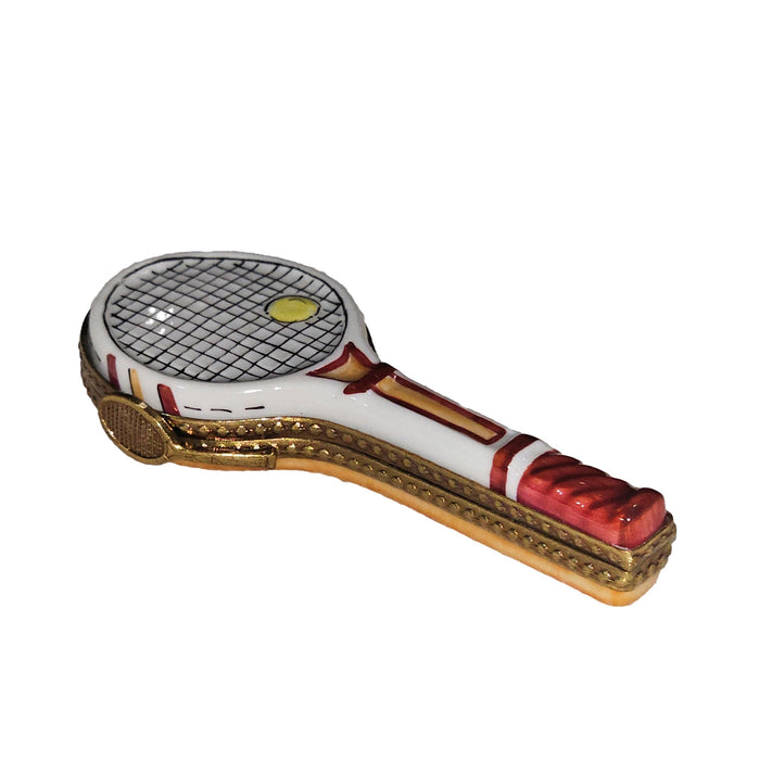 Tennis Racquet Limoges Box Delight Porcelain Limoges sports French Trinket Box