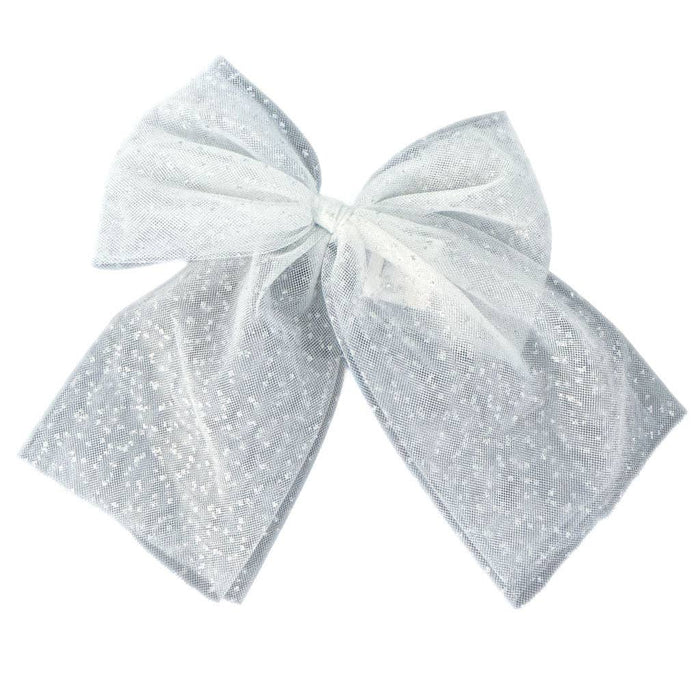 White Tulle Bottle Bow