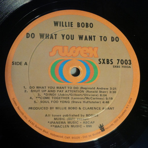 Willie Bobo & The Bo Gents - Do What You Want To Do... (LP) [US] 1st (Very Good Plus (VG+))