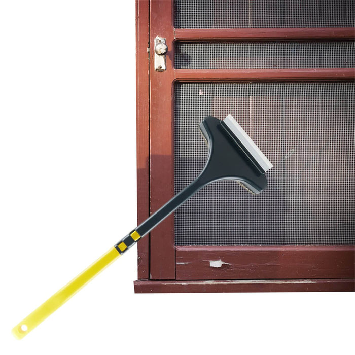 Window screen cleaning brush