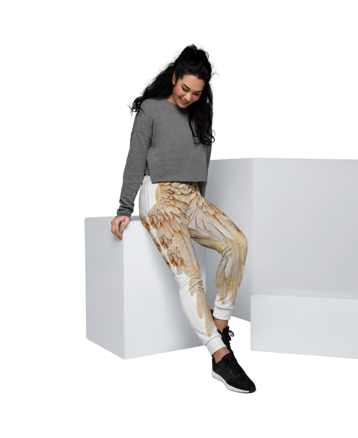 Wings Print Women's Joggers — All-Over Print Recycled Festival & Lounge Pants