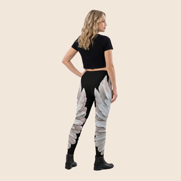Wings Print Women's Joggers | Recycled Fleece | Slim Fit | Festival Wear