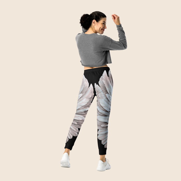 Wings Print Women's Joggers | Recycled Fleece | Slim Fit | Festival Wear