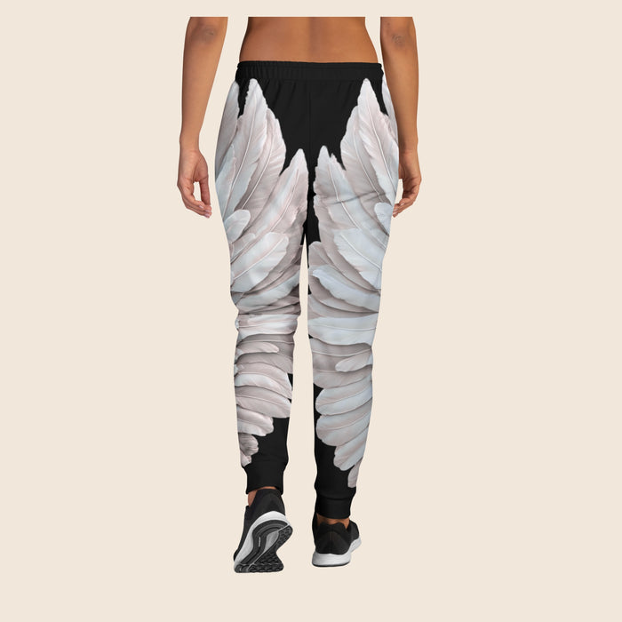Wings Print Women's Joggers | Recycled Fleece | Slim Fit | Festival Wear