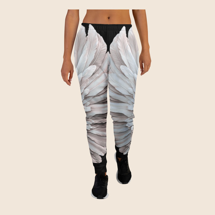 Wings Print Women's Joggers | Recycled Fleece | Slim Fit | Festival Wear