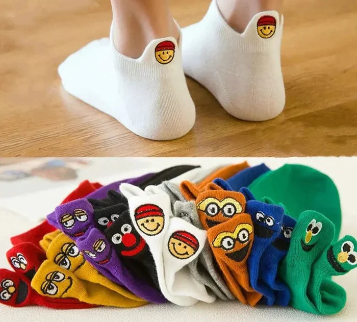 Women Cartoon Ankle Sock