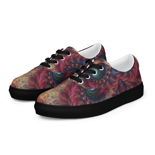 Women's Fractals Multicolor Festival Lace-Up Canvas Shoes