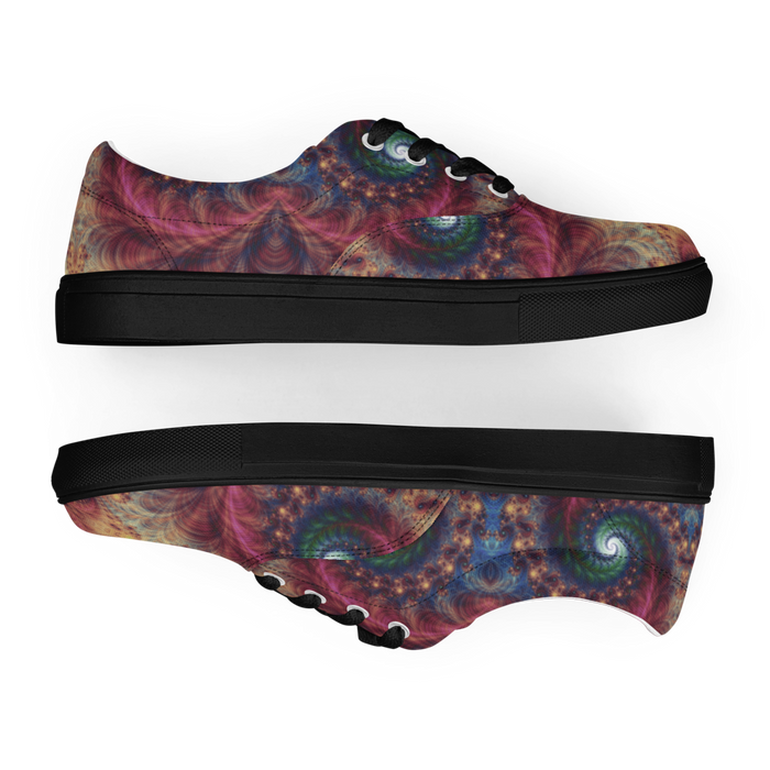 Women's Fractals Multicolor Festival Lace-Up Canvas Shoes