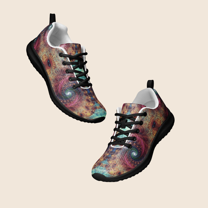 Women's Fractals Psychedelic Print Athletic Shoes