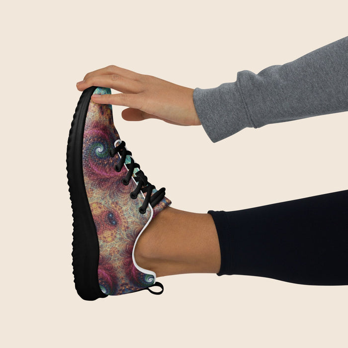 Women's Fractals Psychedelic Print Athletic Shoes