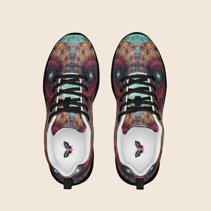 Women's Fractals Psychedelic Print Athletic Shoes
